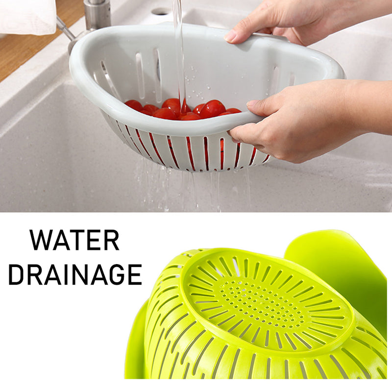 idrop Semicircle Multifunctional Kitchen Sink Mount Washing Storage Basket