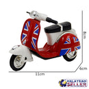 idrop Miniature Scooter Vespa Motor Handcrafted Metallic Collectibles Display (1 Scooter)