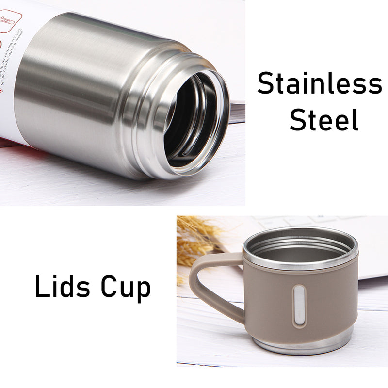 idrop Stainless Steel Portable Travel Sports Thermal Insulated Water Bottle with Lid Cup
