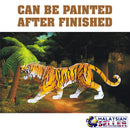idrop 3D Wooden Plywood Puzzle Tiger Construction Model [ DJ012