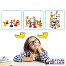 idrop 91 Pcs Marble Run Track Tower Building Block Toys For Kids And Children