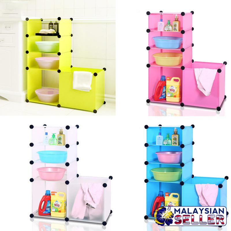 idrop JUNRUI - 5 Compartments Multilayer Home Storage Box Rack Shelf Organizer