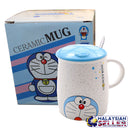 idrop 400 ml Cute Design Ceramic Cup with Lid Cover and Handle