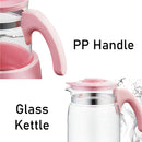 idrop 1200ml Multifunction Electric Temperature Control Glass Health Tea Kettle