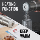 idrop 300ml 2 in 1 Portable Stainless Steel Electric Vacuum Thermos Flask