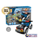 idrop 72 Pcs Colorful Swat Police Car Creative Building Block Toy Set For Kids Children