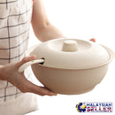 idrop Eco-Friendly Wheat Straw Fibre Stock Soup Pot With Lid And Big Spoon