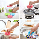 idrop Multipurpose Silicone Sponge Scrubber with Soft Bristles