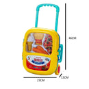 idrop Food Lunch Box Pretend Play Toy Set With Trolley For Kids Children