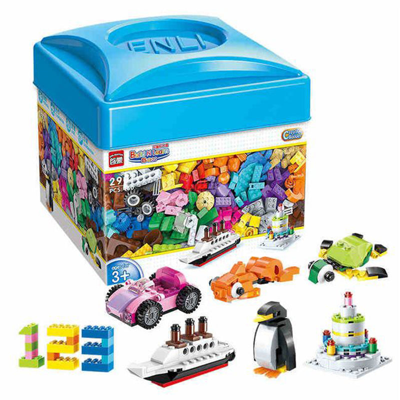 idrop 460 Pcs Colorful Creative Building Block Toy Set With Case For Kids Children