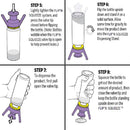 idrop FLIP-IT - Leakproof Inverted Caps Empty-It Bottle Cap Stand Kit