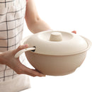 idrop Eco-Friendly Wheat Straw Fibre Stock Soup Pot With Lid And Big Spoon