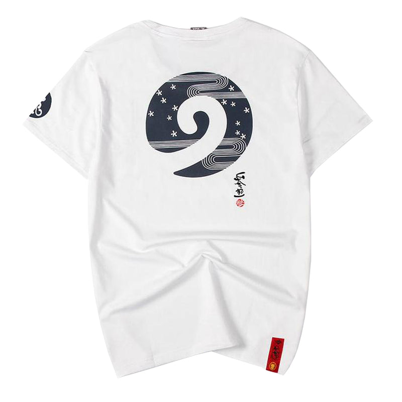 idrop TOLLO - Japanese Ninja Symbol Painted Sukajan T-Shirt Japanese Street Fashion