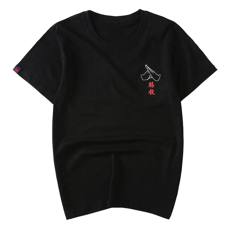 idrop TOLLO - Martial Arts Painted Sukajan T-Shirt Japanese Street Fashion