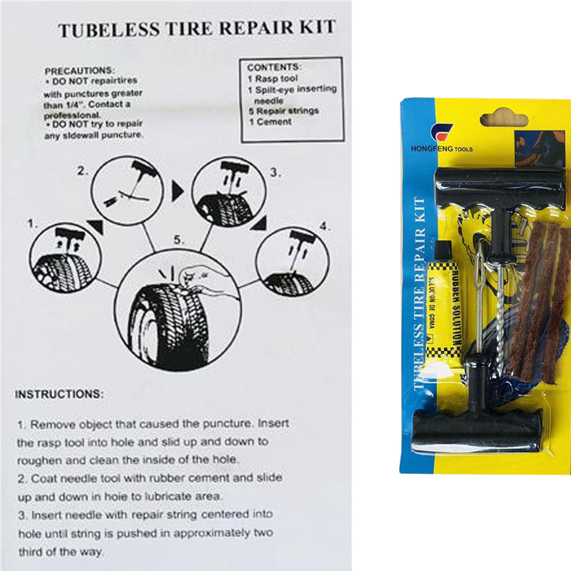 idrop Set of Emergency Tool Repair Kit Car Motorcycle Tire Wheel Rubber