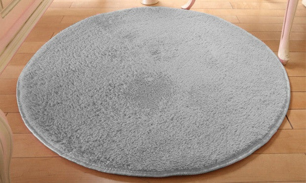 Round Coral Fleece Decorative Home Rugs