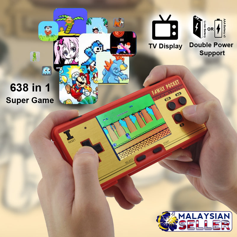 idrop 638in1 Classic Mini Games 3 Inch Screen Retro FC Classic Game Console