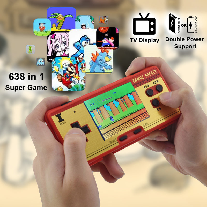 idrop 638in1 Classic Mini Games 3 Inch Screen Retro FC Classic Game Console