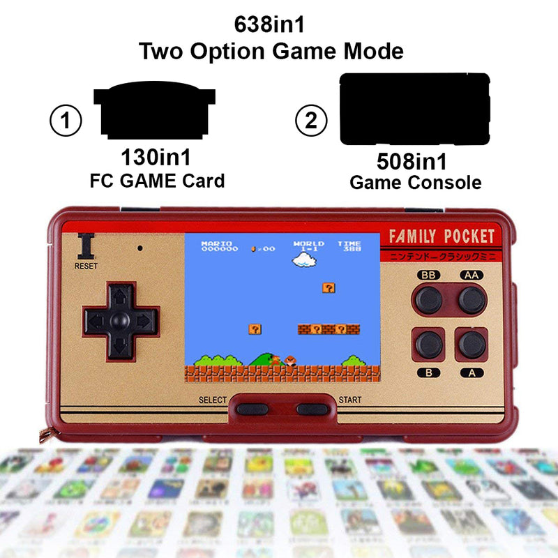 idrop 638in1 Classic Mini Games 3 Inch Screen Retro FC Classic Game Console