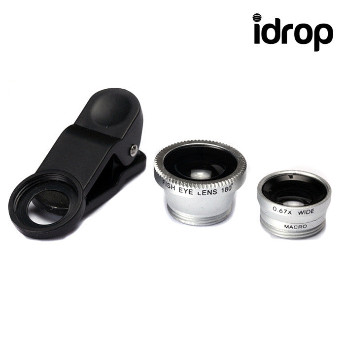 Universal Clip 3in1 Lens Photolens For Camera & Mobile Phone