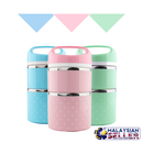 idrop Juchu 2.2 Litre 3 Layer Cute Stainless Steel For Food Preservation Lunch Box