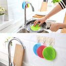 idrop Multipurpose Silicone Sponge Scrubber with Soft Bristles