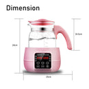 idrop 1200ml Multifunction Electric Temperature Control Glass Health Tea Kettle