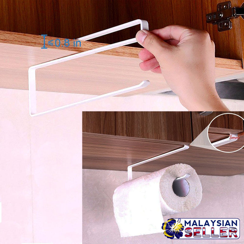 idrop Paper Towel Roll Holder Dispenser Cabinet Cupboard Under Shelf Storage Rack [ ZT-3119 ]