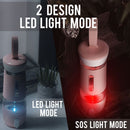 idrop 500ml 2 IN 1 Outdoor Smart Water Bottle With 2 Design LED Light & Humidifier Function for Jogging Hiking Camping Teen Kids Men Women Gym Wellness