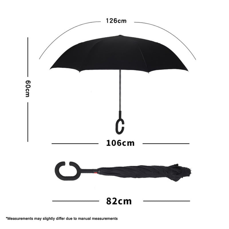 idrop Multifunction Windproof Double-Sided Reversible Folding Inverted Umbrella