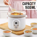 idrop 1.6L Multifunction Kitchen Electric Ceramic Slow Stew Pot