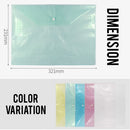 idrop A4 Transparent Plastic File Bags Document File Folders Bags for Document Stationery Tools Organization