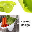 idrop Semicircle Multifunctional Kitchen Sink Mount Washing Storage Basket