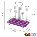 idrop Stainless Steel Inverted Drying Cup Glass Holder Tray Rack Storage