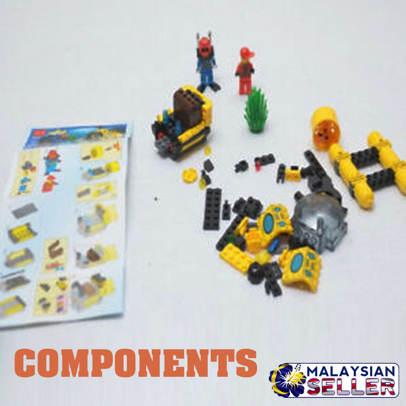 idrop ENLIGHTEN - 122 Pcs Submarine Pirate Treasure Hunt Building Block Brick Compatible with Lego