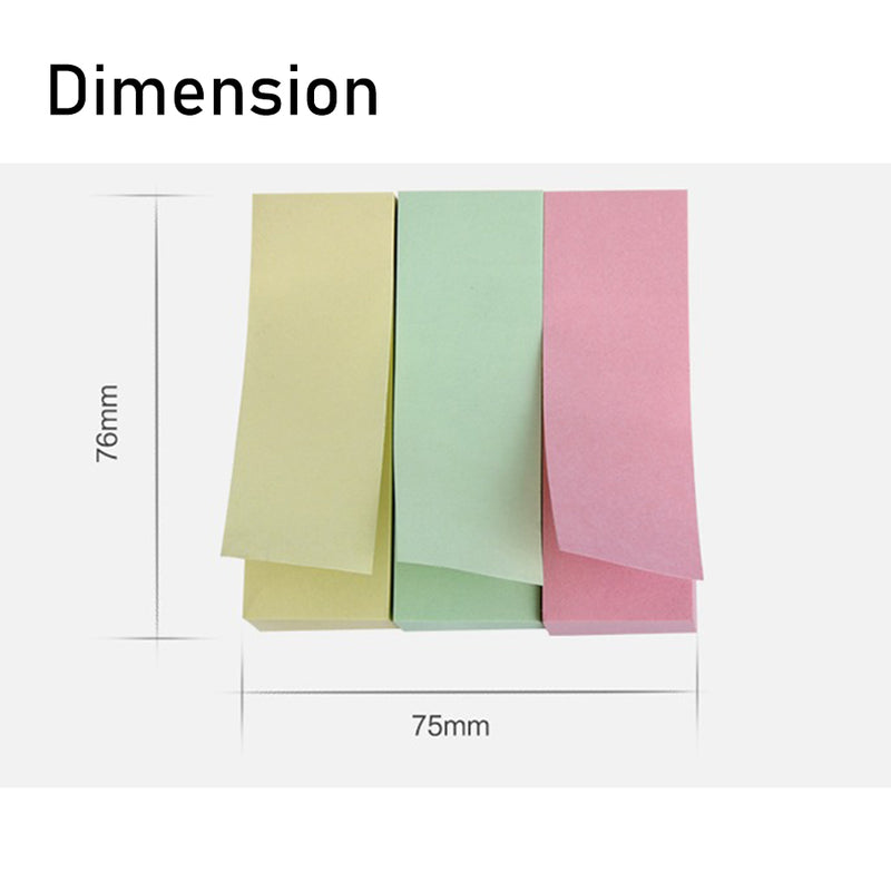idrop 300 sheet Sticky Notes with Strong Adhesive Great for School, Office, Home [ 25 x 76mm ]