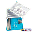 idrop Multifunction Double Deck Kitchen Draining Rack Shelf Plates Holder