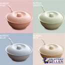 idrop Eco-Friendly Wheat Straw Fibre Stock Soup Pot With Lid And Big Spoon