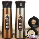 idrop 330 ml Easy Pour Stainless Steel Vacuum Thermal Flask