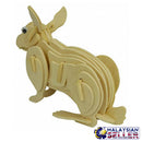 idrop 3D Wooden Plywood Puzzle Rabbit Bunny Construction Model [ DJ008