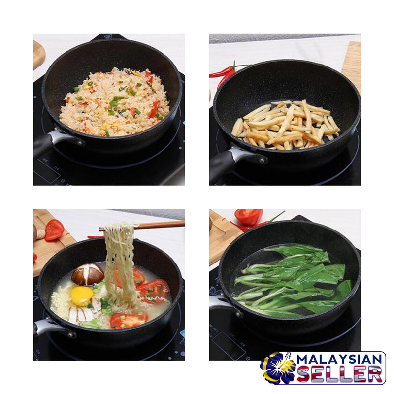 idrop 18 cm Stainless Steel Non-Stick Frying Cooking Pot Tempura Cookingware Kitchen Utensils