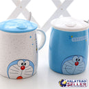 idrop 400 ml Cute Design Ceramic Cup with Lid Cover and Handle