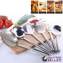 idrop 7 Pcs Stainless Steel Cool Grip Kitchen Utensil Set