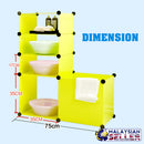 idrop JUNRUI - 5 Compartments Multilayer Home Storage Box Rack Shelf Organizer