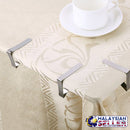 idrop 4 Pcs 5cm Thick Stainless Steel Dining Tablecloth Clip Tableware