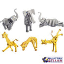 idrop Giraffe/Elephant Wild Safari Animals Foam EVA Building Block Toy Set For Kids And Children
