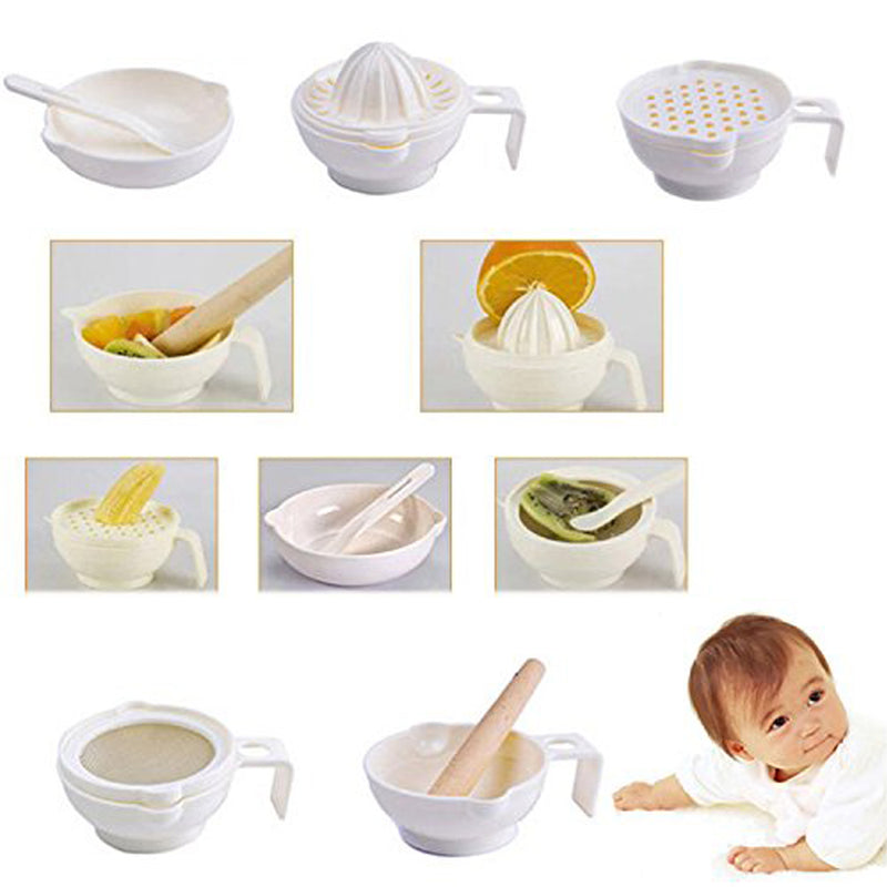 idrop 1 Set 7 Pcs Baby Food Maker Tool Food Making Set