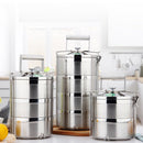 idrop 16 cm 2 Layer 3 Layer 4 Layer Stainless Steel Heat Insulation Lunchbox