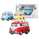 idrop Volkswagen Minivan Surfboard Car Miniature Handcrafted Metallic Collectibles Display Toy
