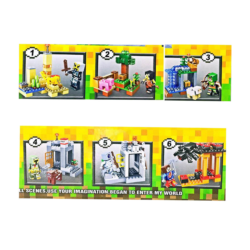 idrop 431 Pcs MyWorld Castle Warfare Colorful Creative Building Block Toy Set For Kids Children